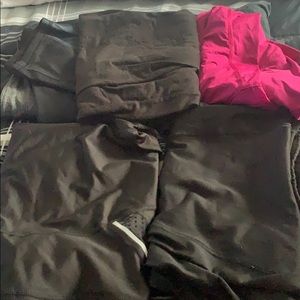 Work out pants and shirts